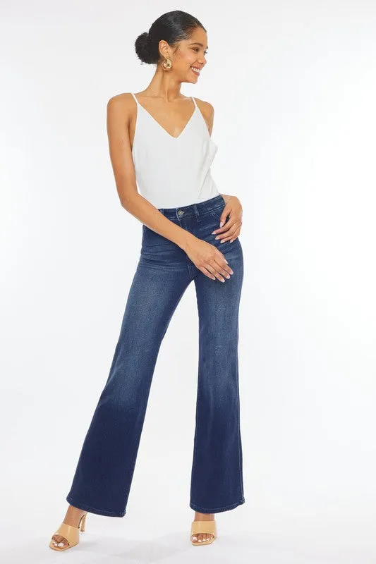 Kan Can High Rise Slim Flare Jeans