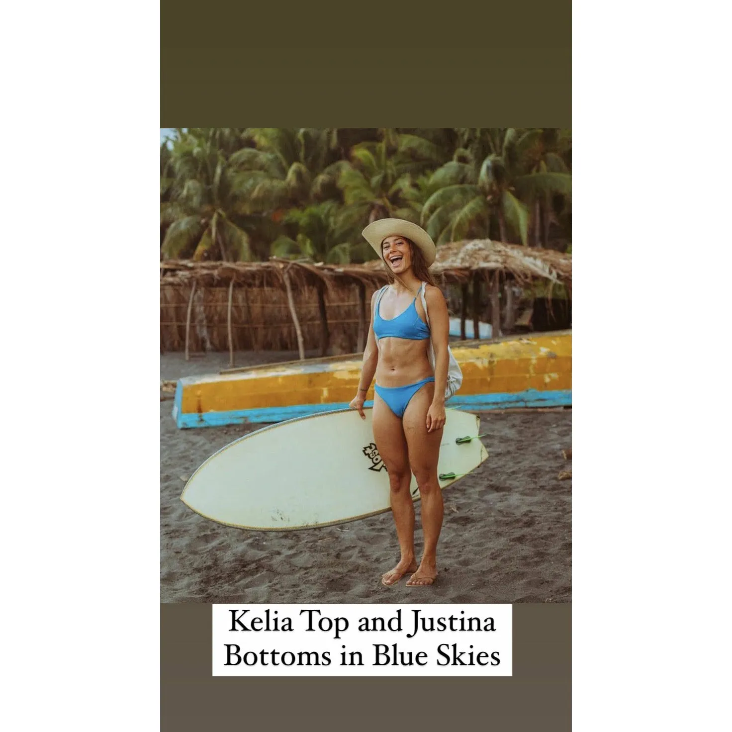 Kelia Twist Back Surf Top