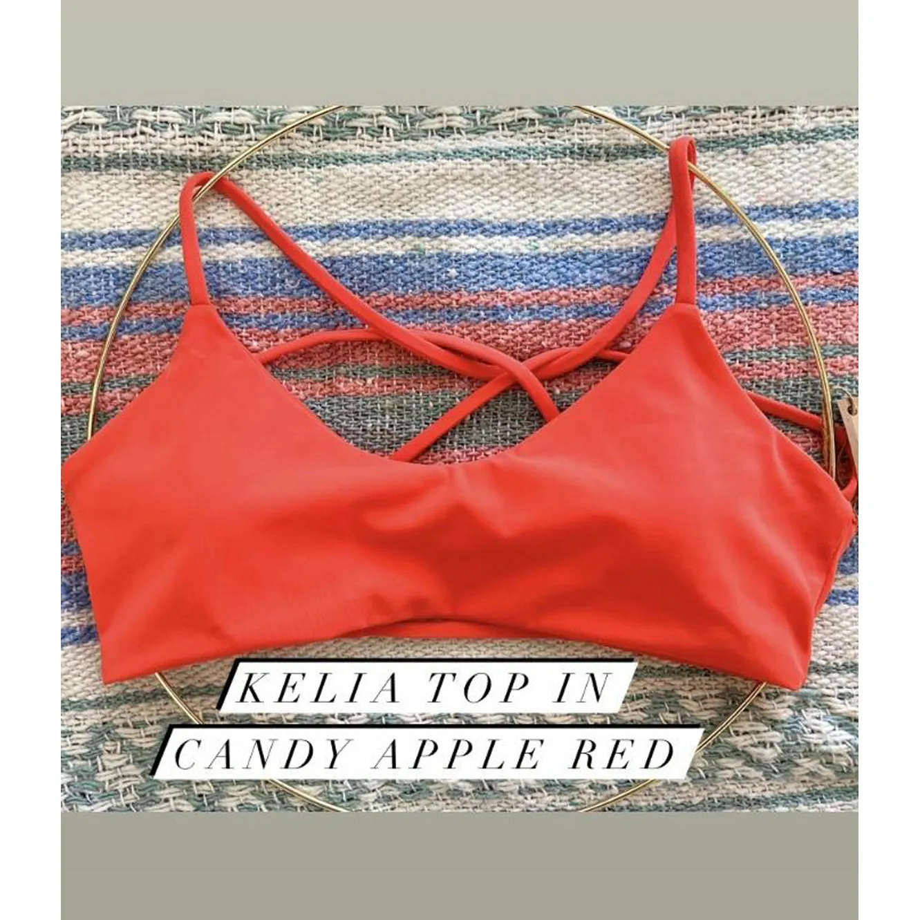 Kelia Twist Back Surf Top