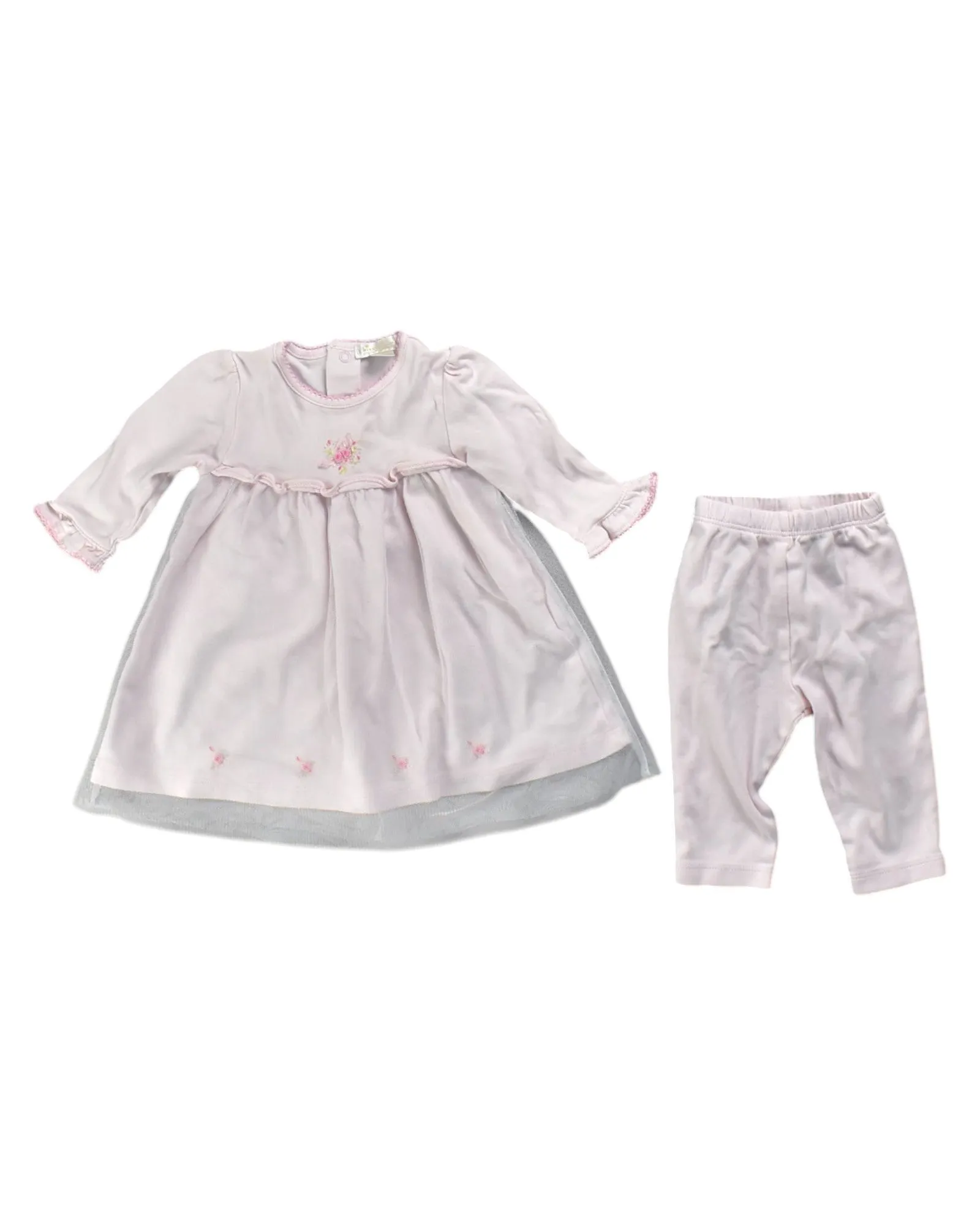 Kissy Kissy Dress And Pants Set 3-6M