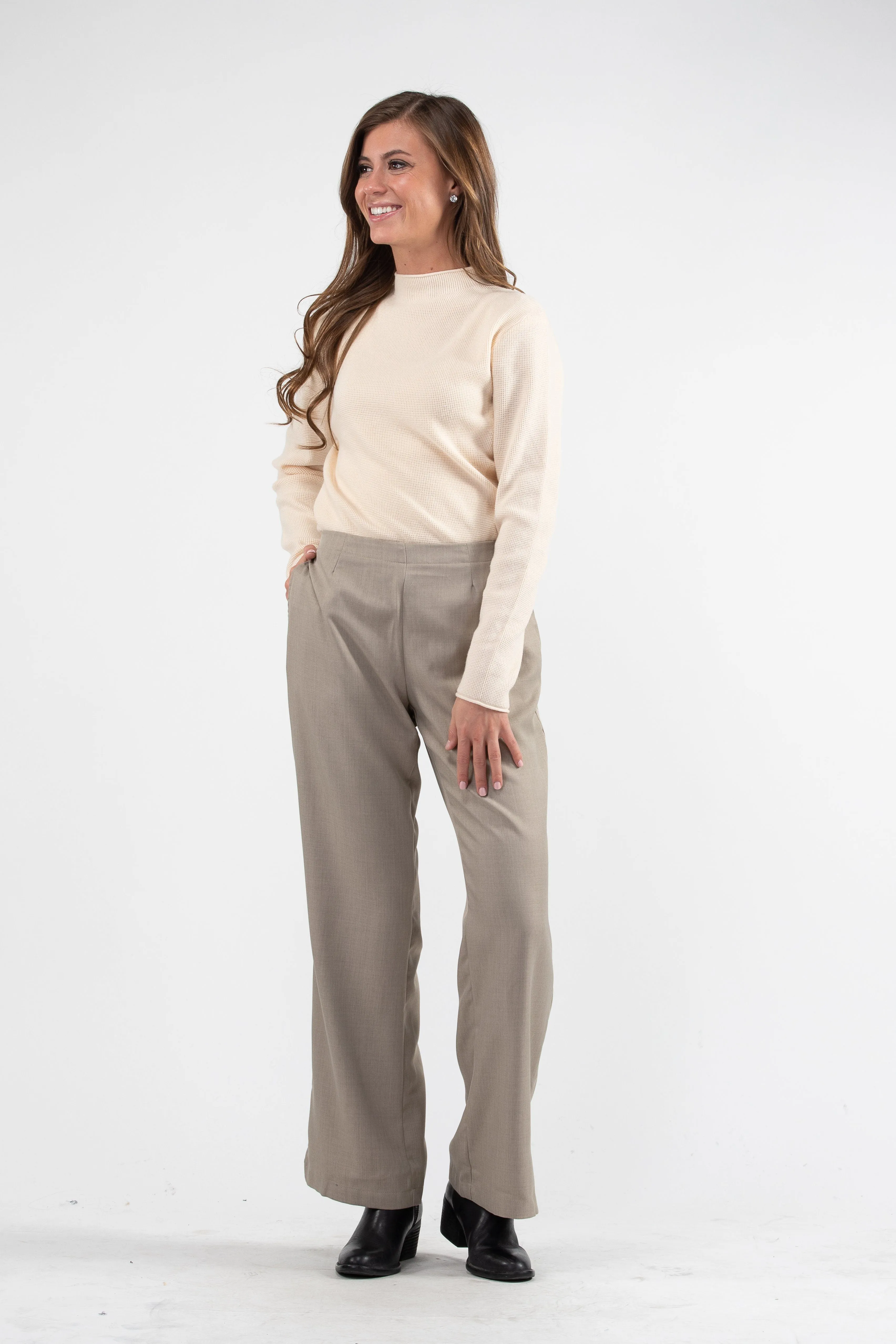 Ladies Premier Pull-On Pant Cobblestone