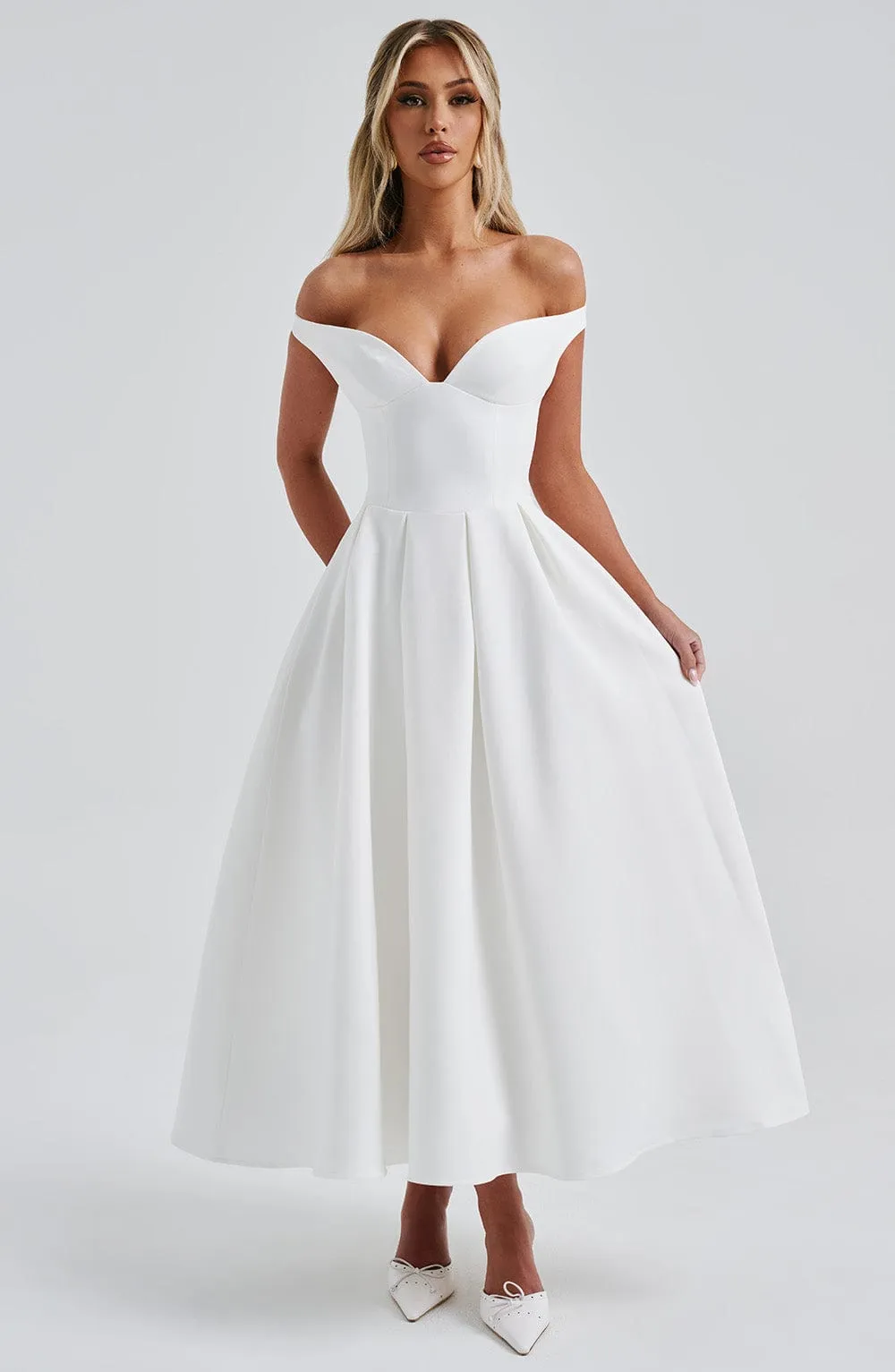 Lanetta Midi Dress - Ivory