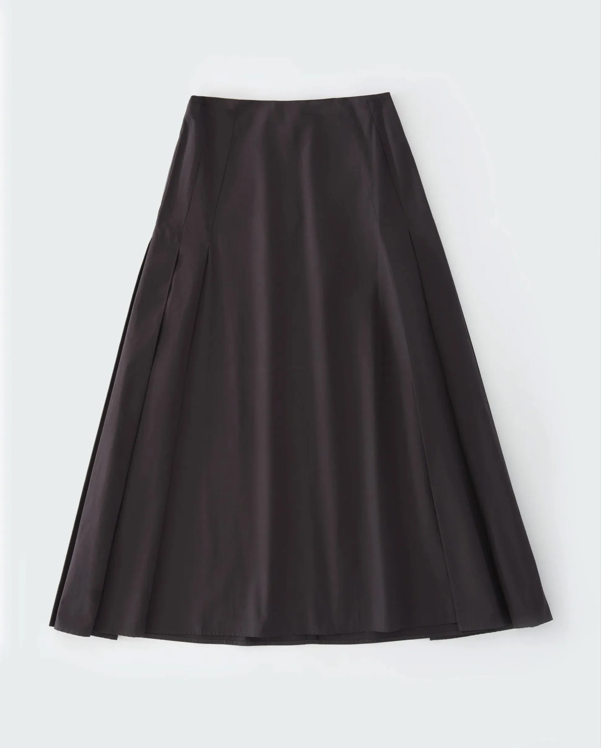 LAWSON PLEATED SKIRT / BLACK GRAPE