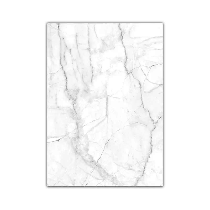 Let's Stay Home Minimalist Black White Marble Fern Leaf Wall Art Fine Art Canvas Prints Gallery Wall Pictures For Living Room Simple Home Decor