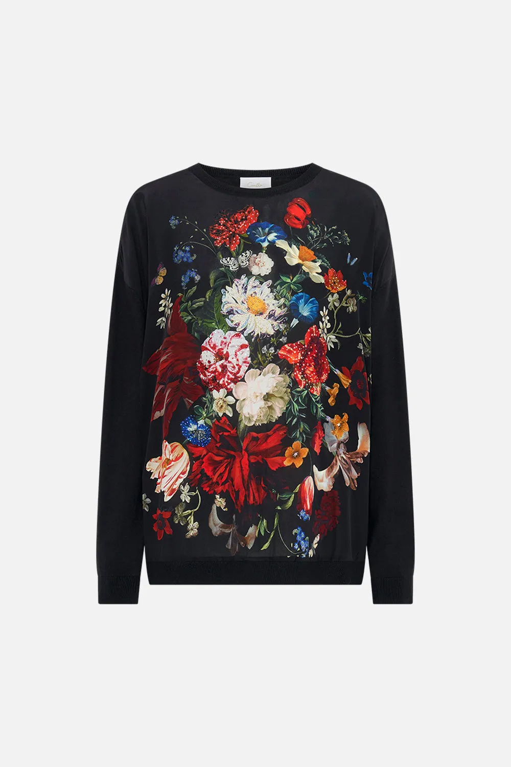 LONG SLEEVE JUMPER WITH PRINT FRONT A STILL LIFE