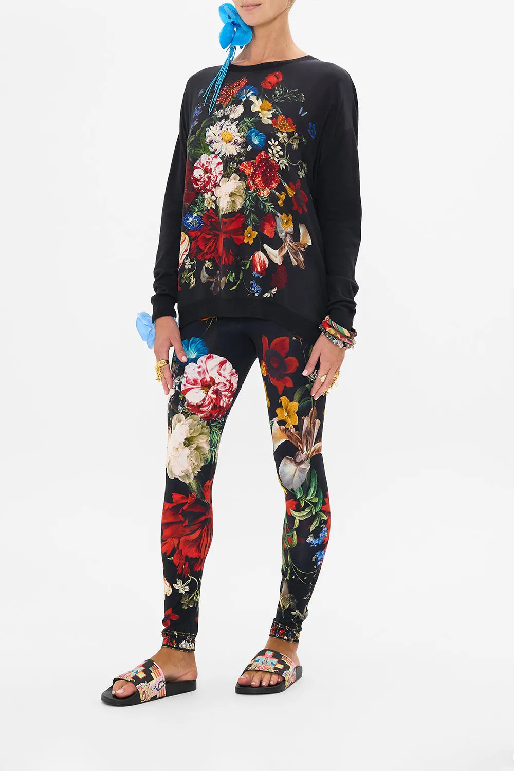 LONG SLEEVE JUMPER WITH PRINT FRONT A STILL LIFE