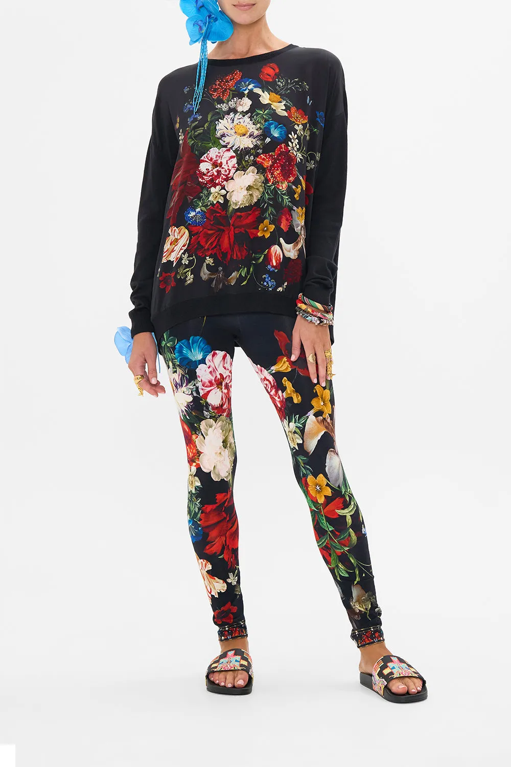 LONG SLEEVE JUMPER WITH PRINT FRONT A STILL LIFE