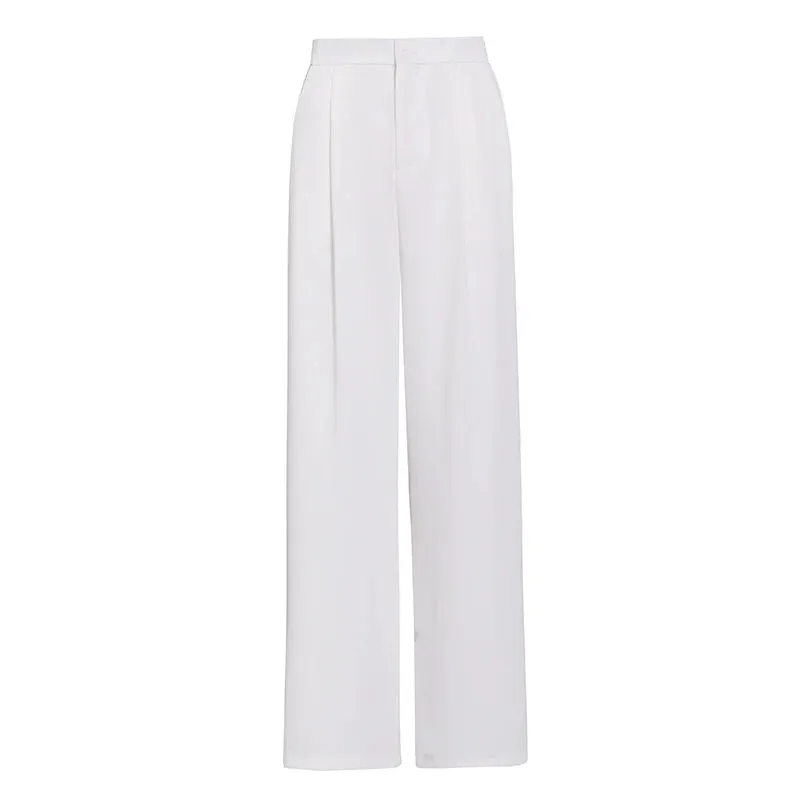 Loose Temperament Wide Leg Pants Female High Waist Minimalist Casual Women's Trouser Clothing Style Fashion