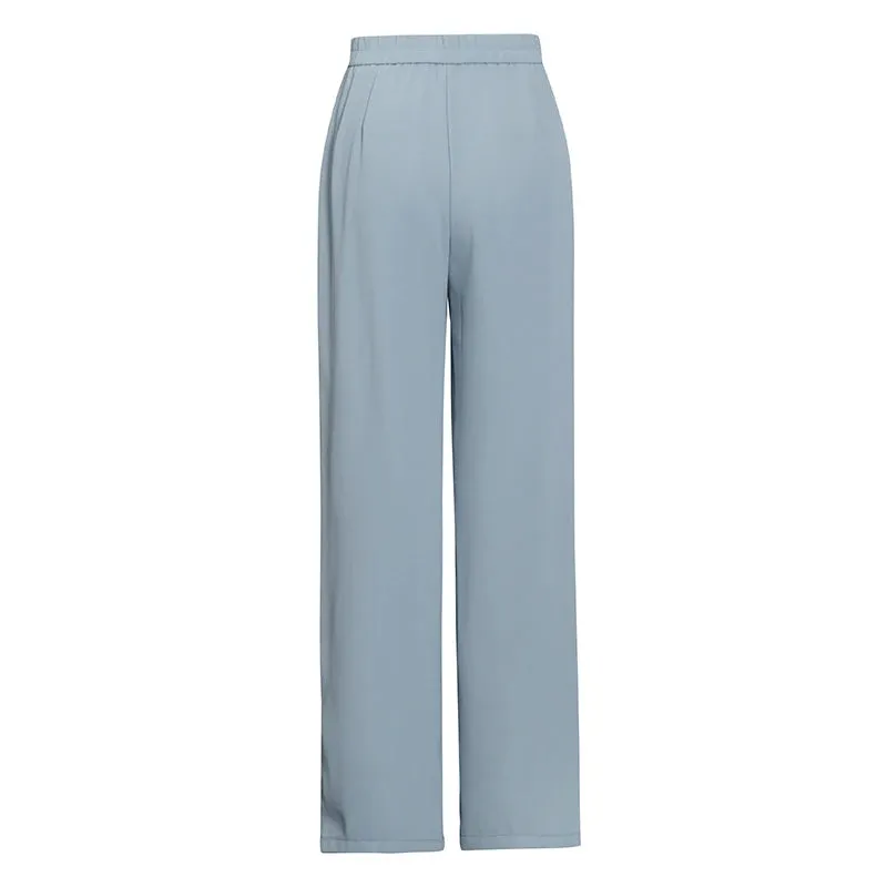 Loose Temperament Wide Leg Pants Female High Waist Minimalist Casual Women's Trouser Clothing Style Fashion