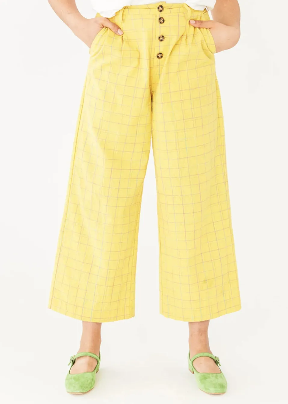 Marshall Pant In Albern Yellow Plaid