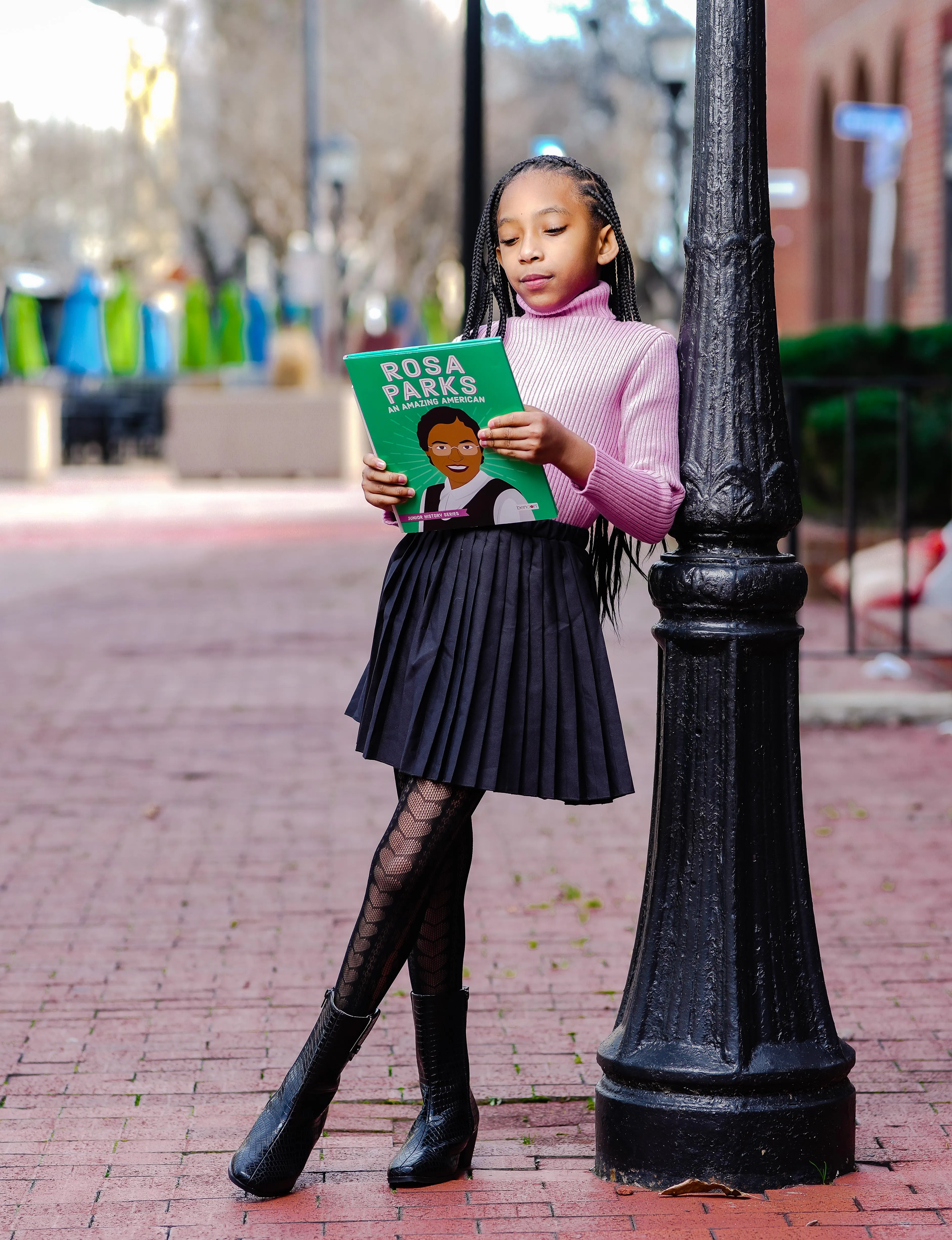 Midnight Black Pleated Skirt