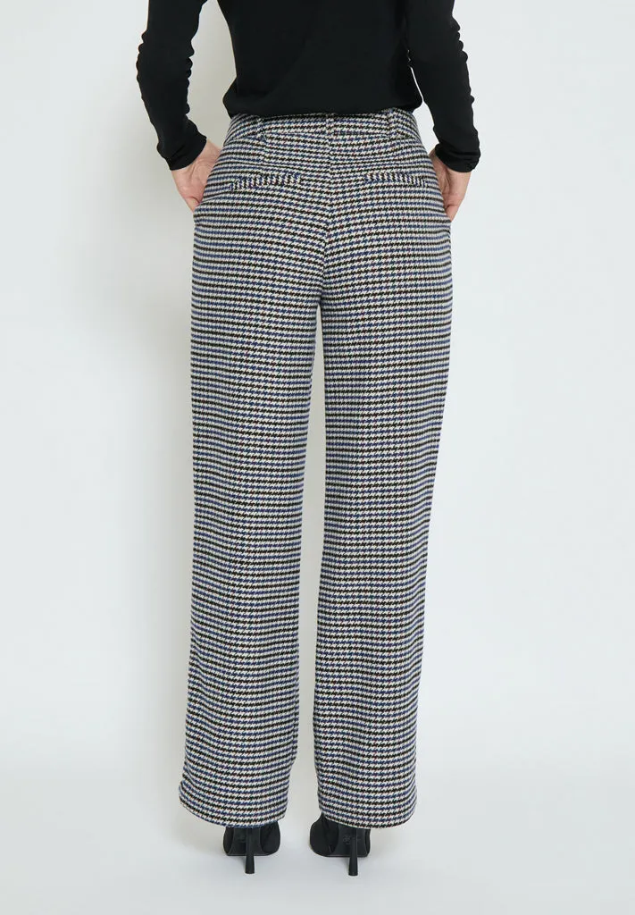 Mikala Embry Pant - Snorkel Blue Checked