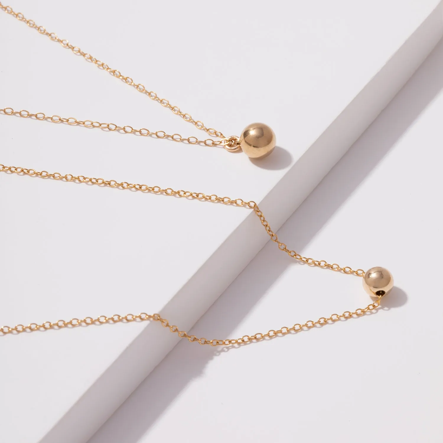 Minimalist Ball Pendant Necklace