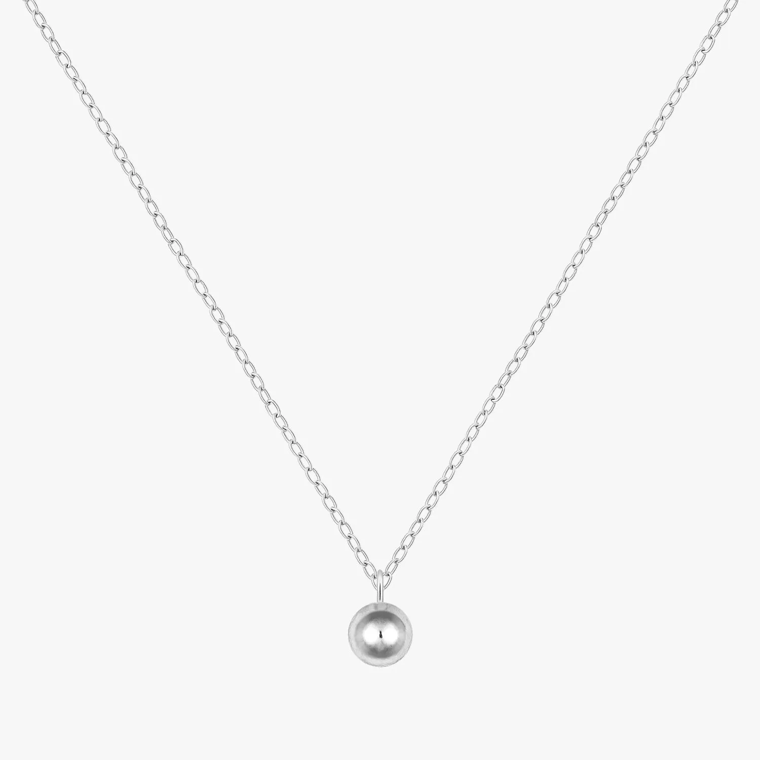 Minimalist Ball Pendant Necklace