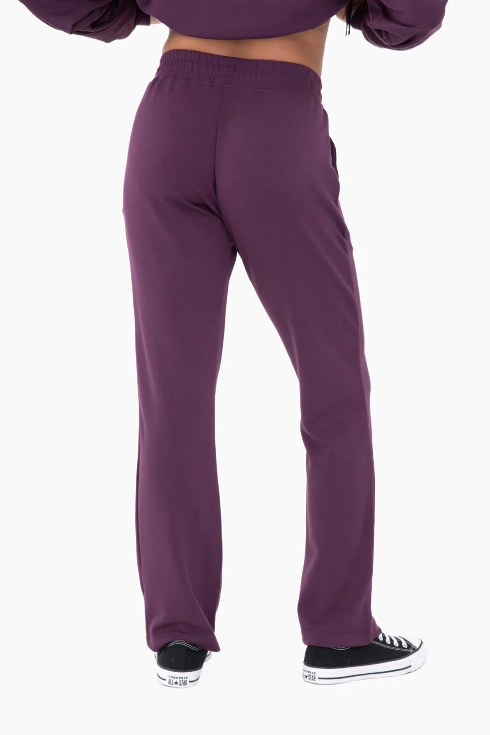 Modal Blend High-Waist Pants