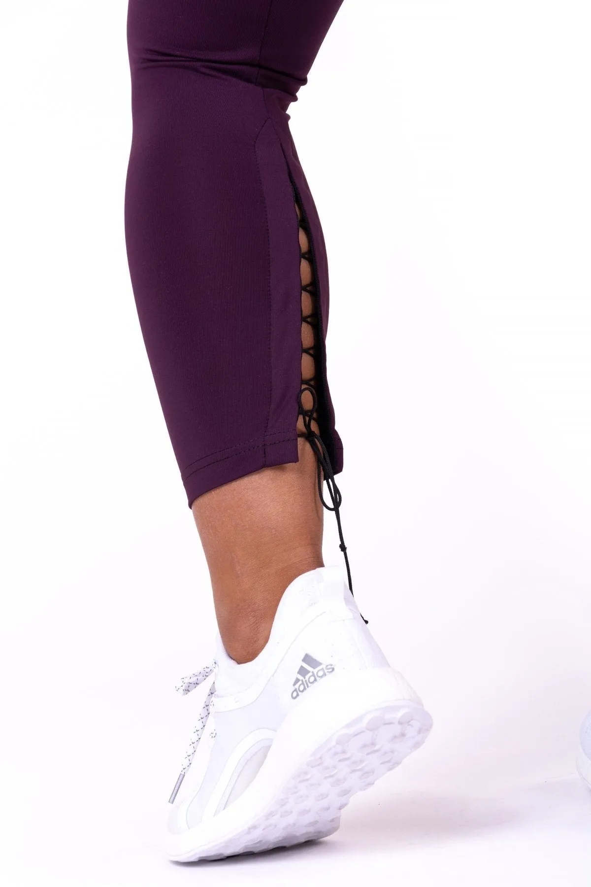 Nebbia Lace-Up 7-8 Leggings 661 - Burgundy