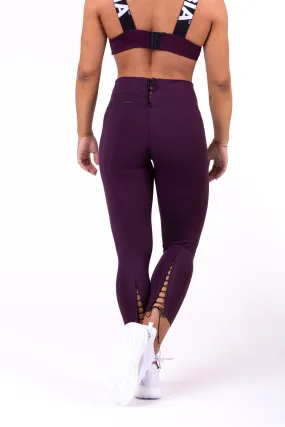 Nebbia Lace-Up 7-8 Leggings 661 - Burgundy