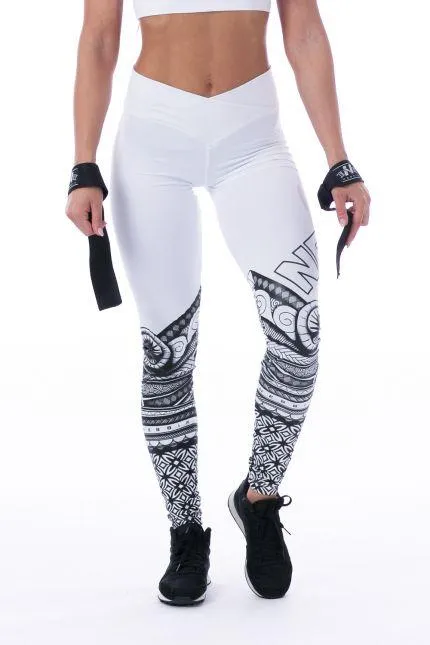 Nebbia Tights Tattoo 215 - White