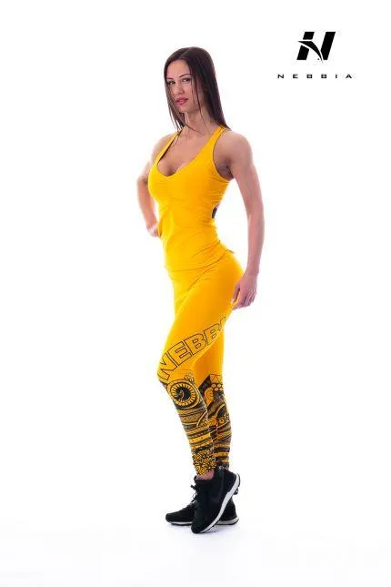 Nebbia Tights Tattoo 215 - Yellow