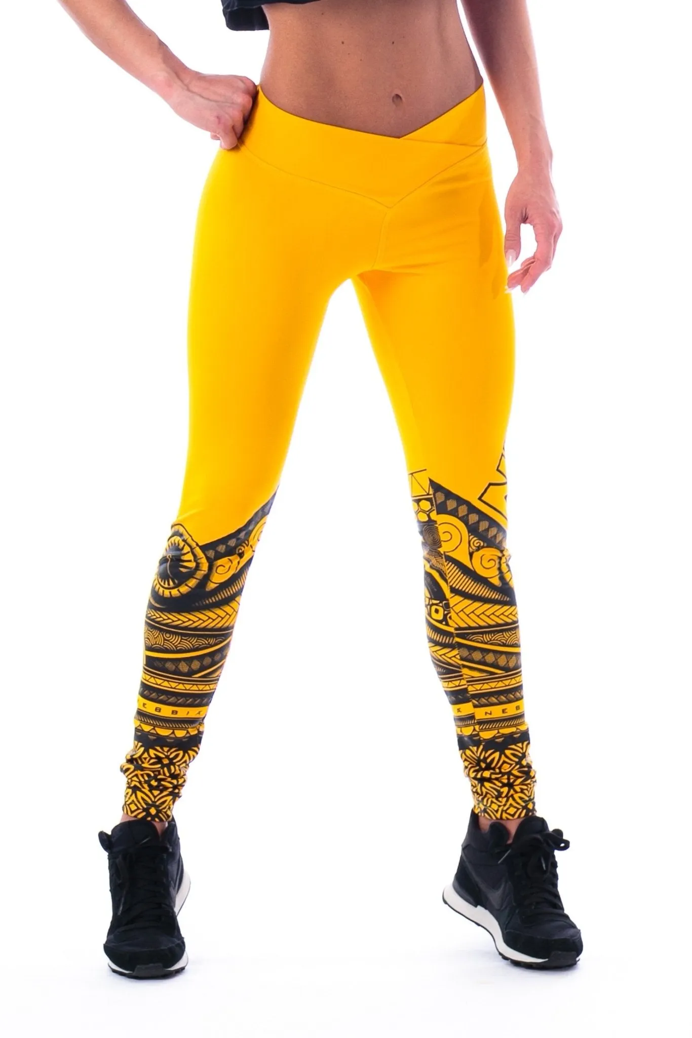 Nebbia Tights Tattoo 215 - Yellow