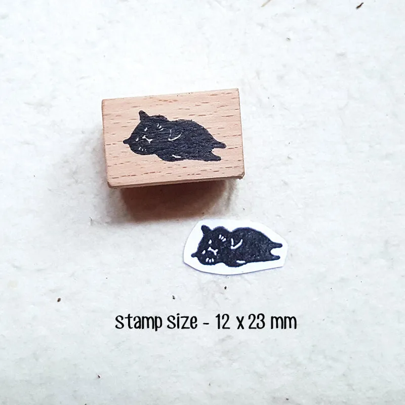 Neko Kitty Cat Scrapbooking Wooden Stamps