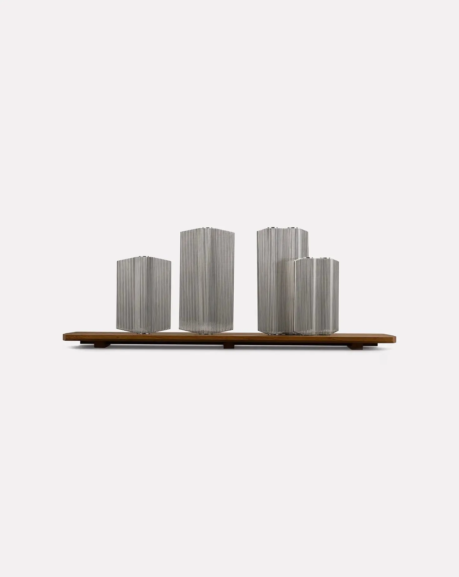 Noé Silver High Candleholder