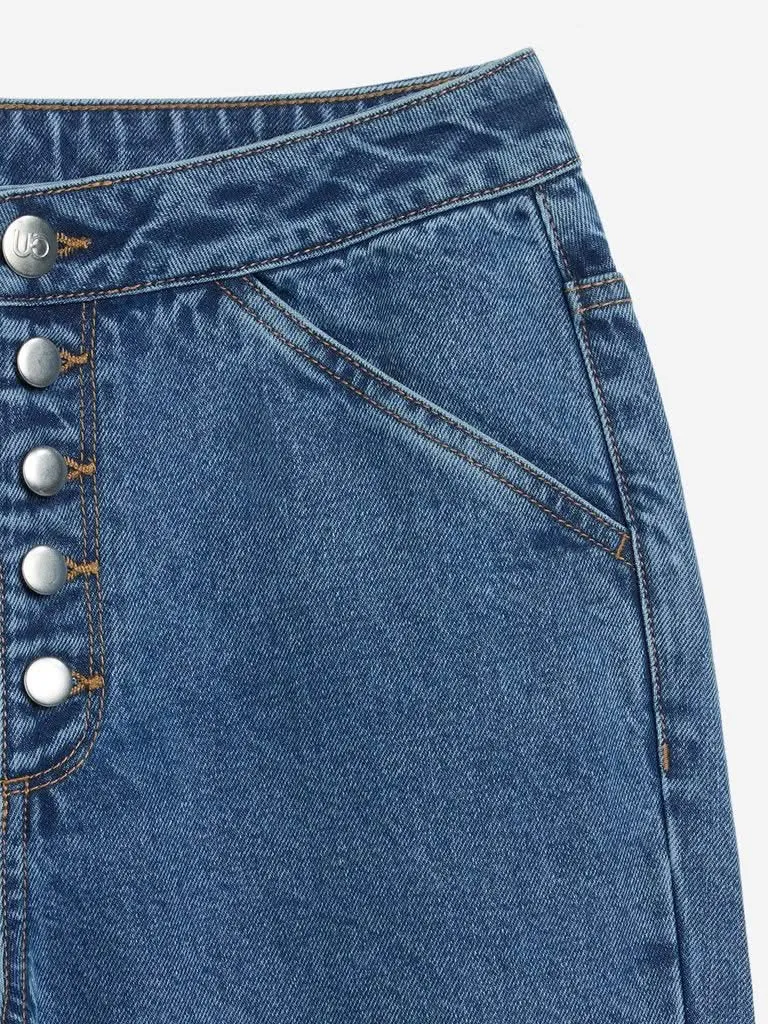 Nuon Blue High-Waist Mom Jeans