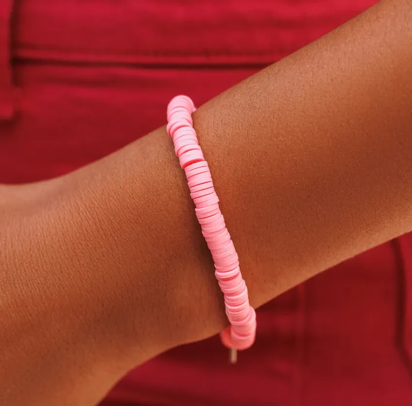 Pastel Disc Stretch Bracelet