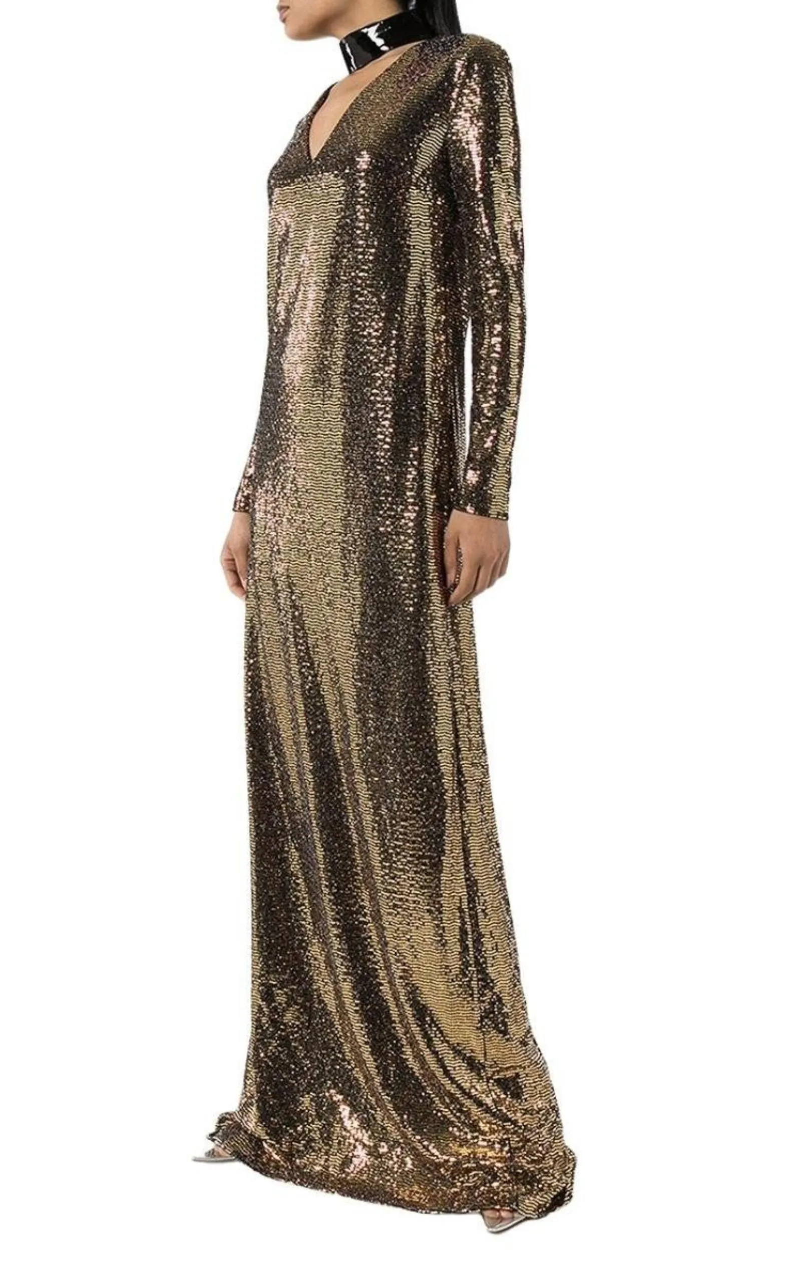 Patent Choker Chainmail Gown