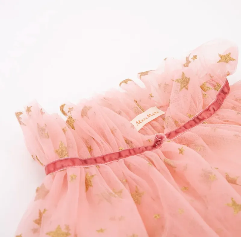 Pink Star Tulle Cape - Meri Meri