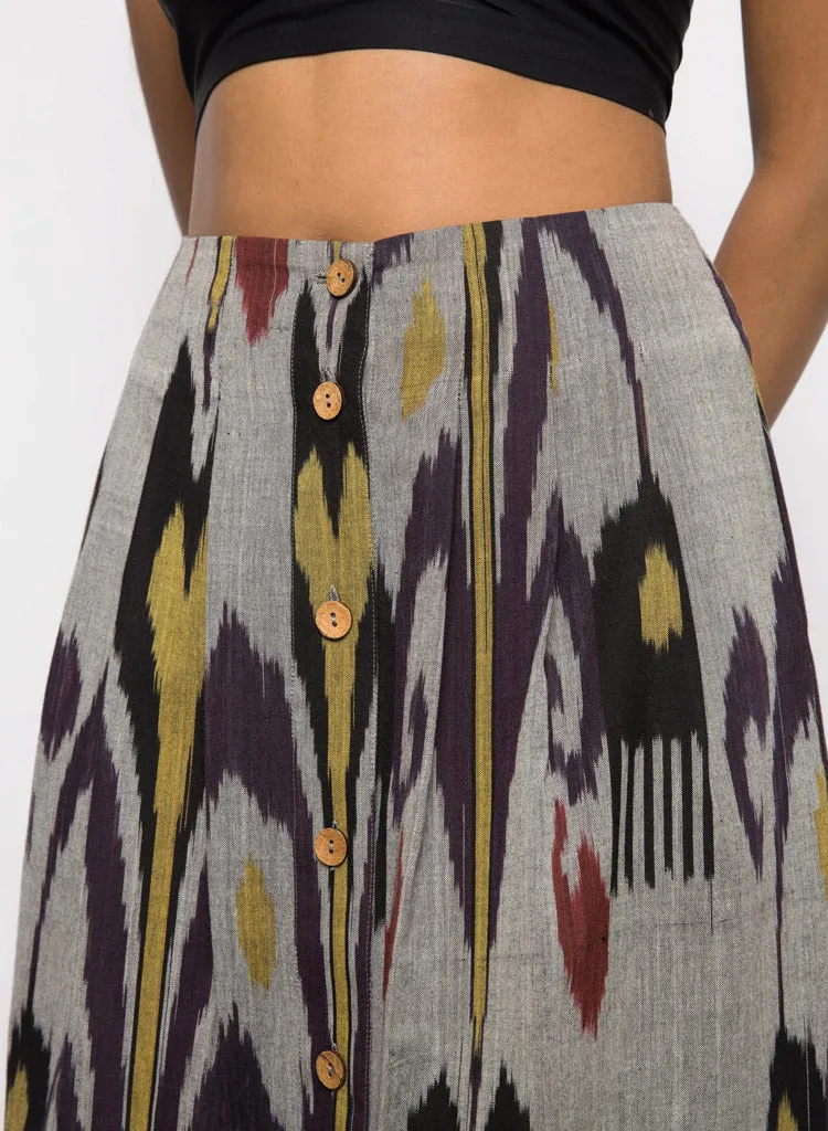 Pleated Midi Skirt