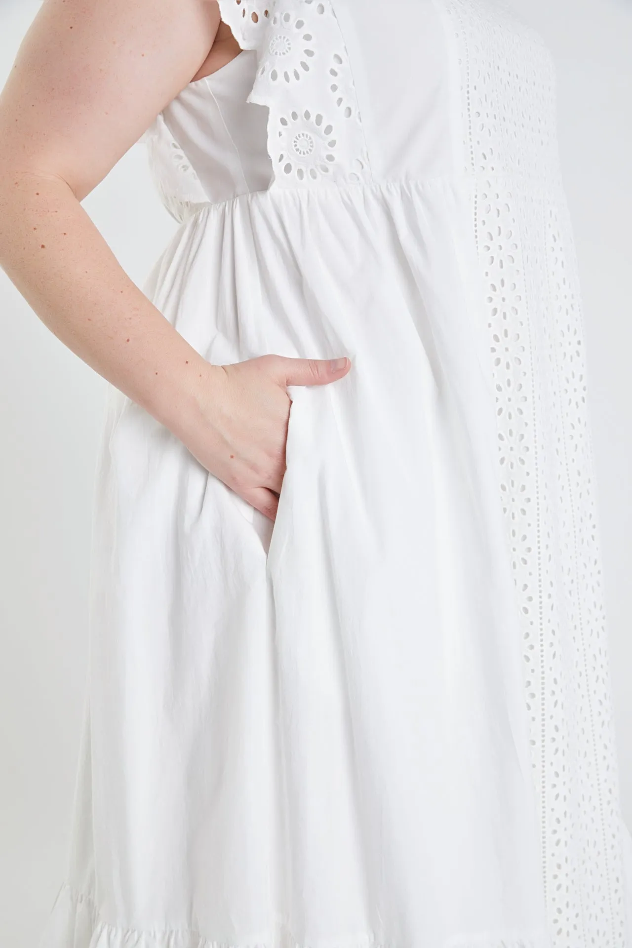 Plus Size Eyelet Maxi Dress