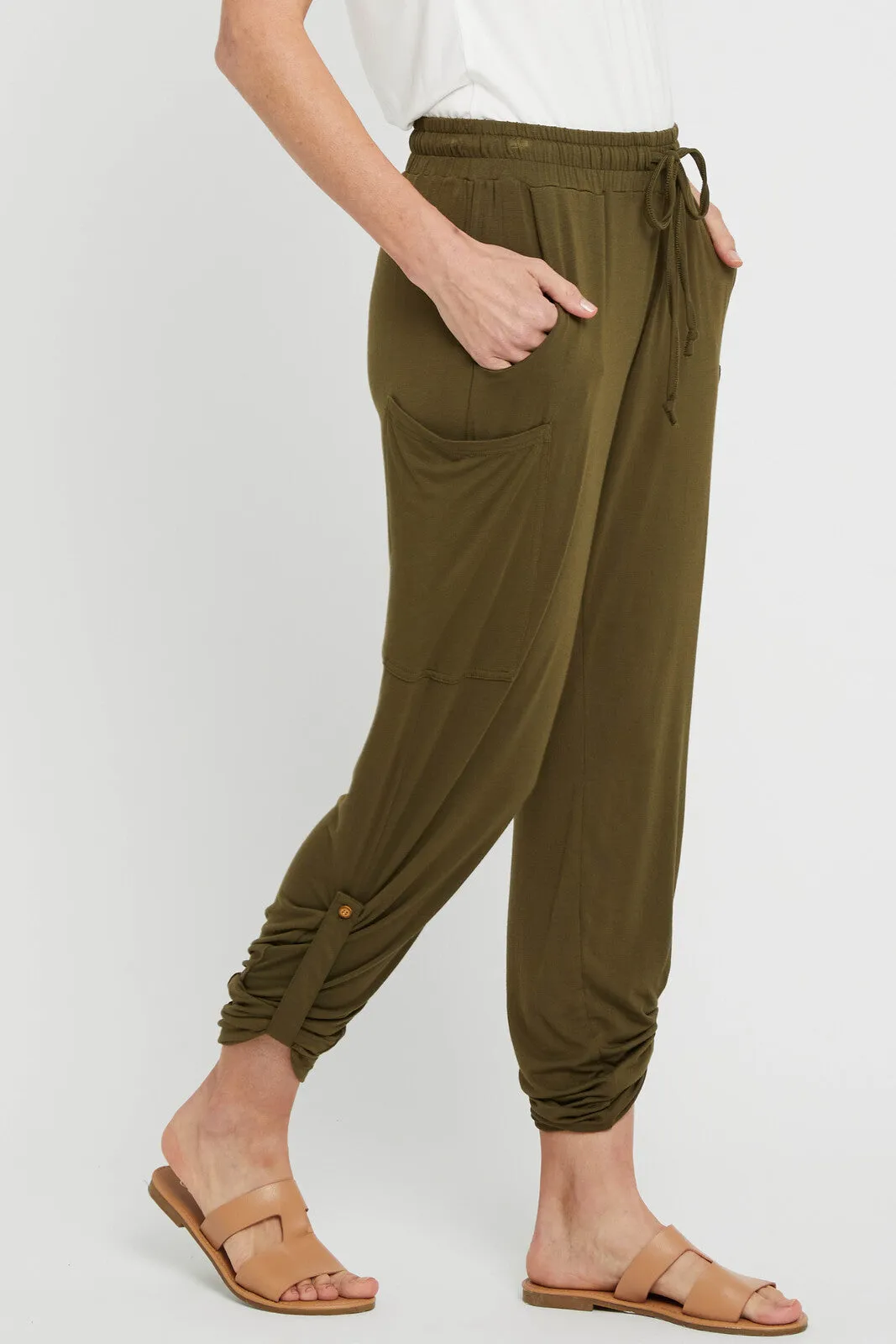 Pocket Pants - Dark Olive