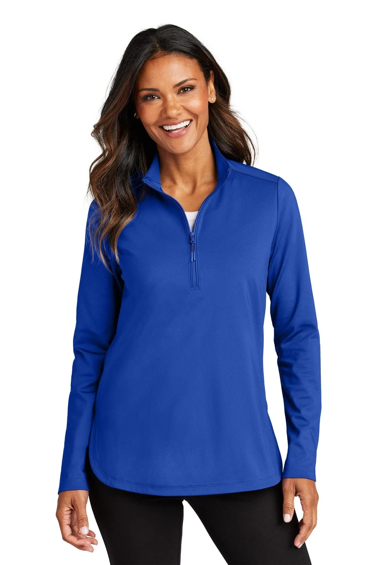 Port Authority LK880: Ladies C-FREE Double Knit 1/4-Zip