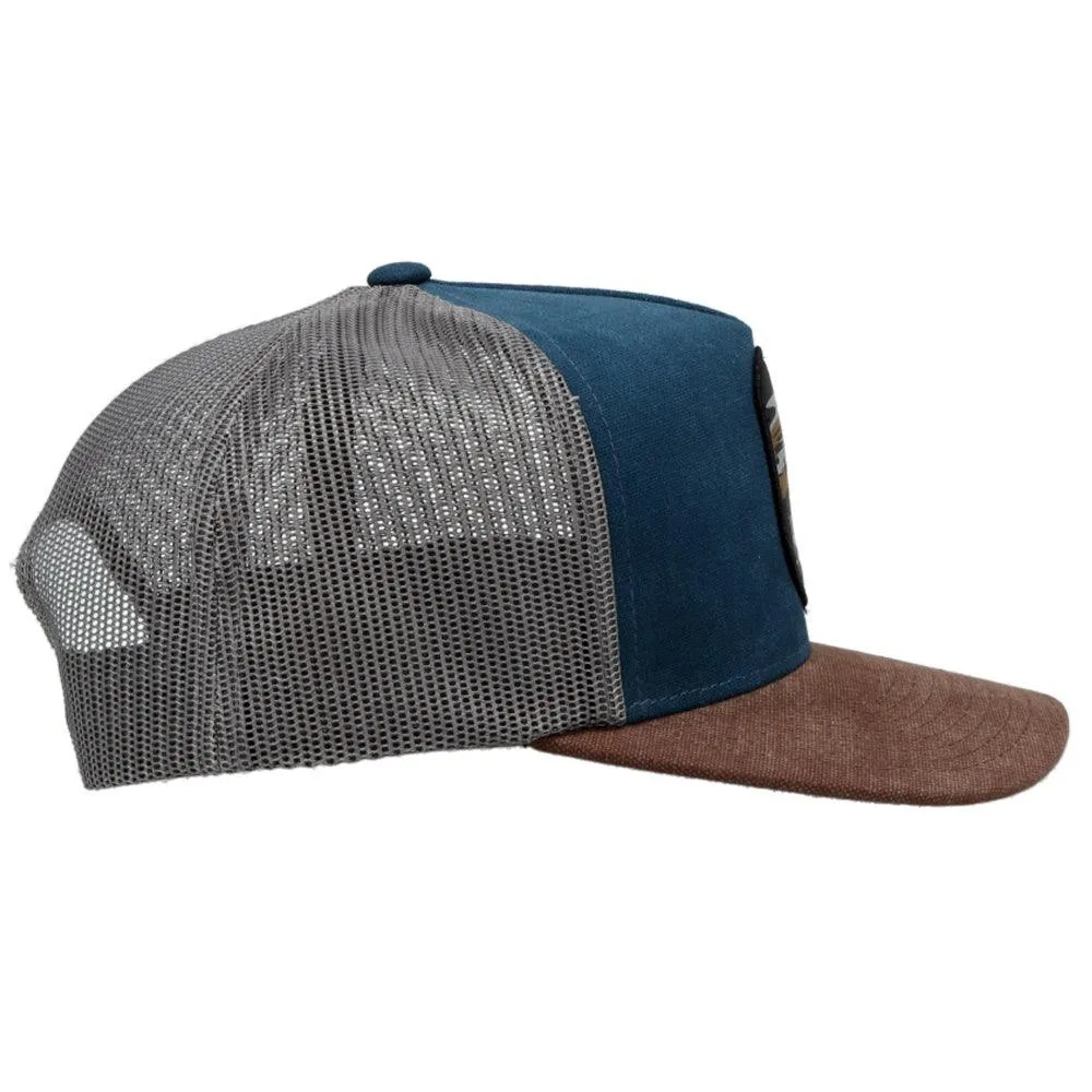 "Cheyenne" Blue/ Charcoal Hat