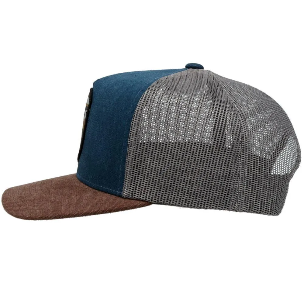 "Cheyenne" Blue/ Charcoal Hat