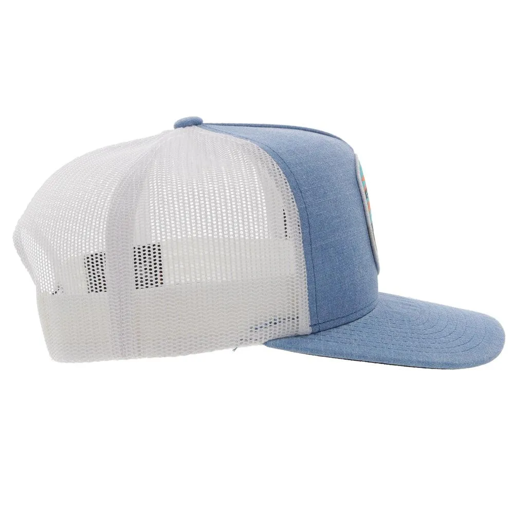 "Cheyenne" Blue/White Snapback Hat