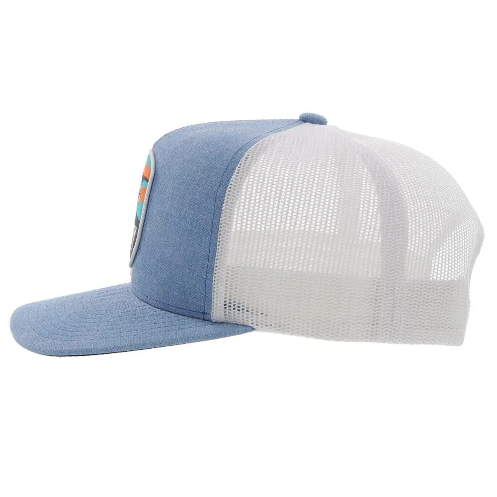 "Cheyenne" Blue/White Snapback Hat