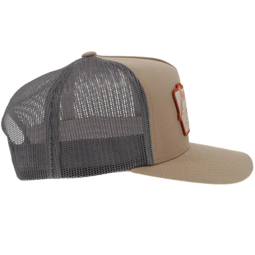 "Davis" Tan/Grey Hat