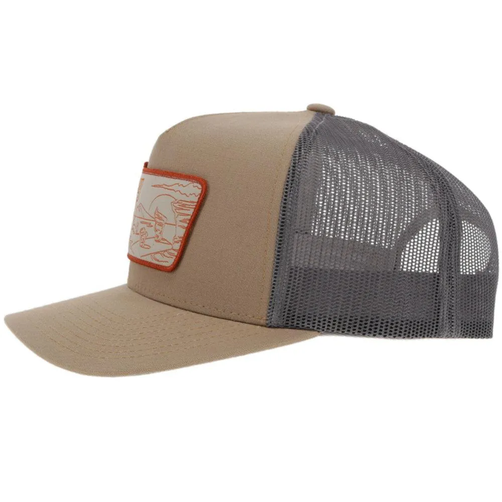 "Davis" Tan/Grey Hat