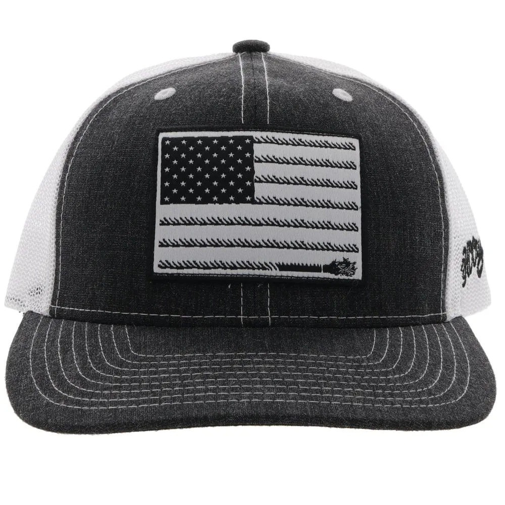 "Liberty Roper" Charcoal /White Hat