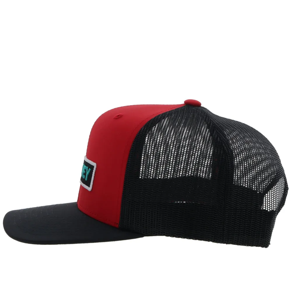 "Lock Up" Red/Black w/Green/White Hat