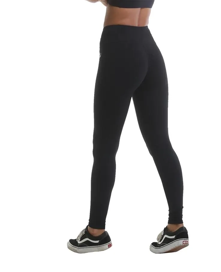 RIPT Performance Leggings with Metallic Print - Black