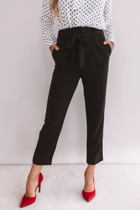 Roaming The City High Waist Pants In Black