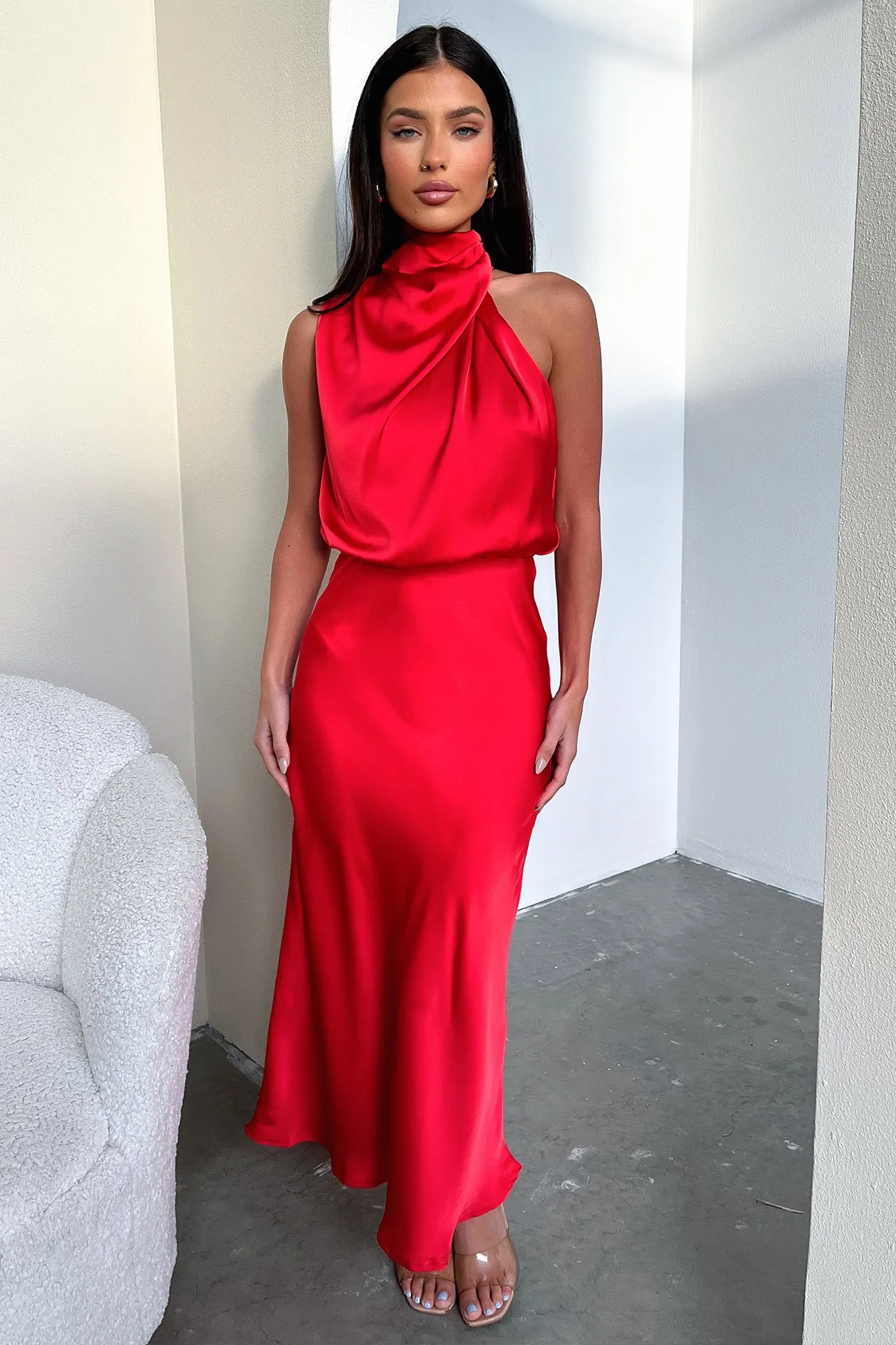 Santorini Maxi Dress - Red