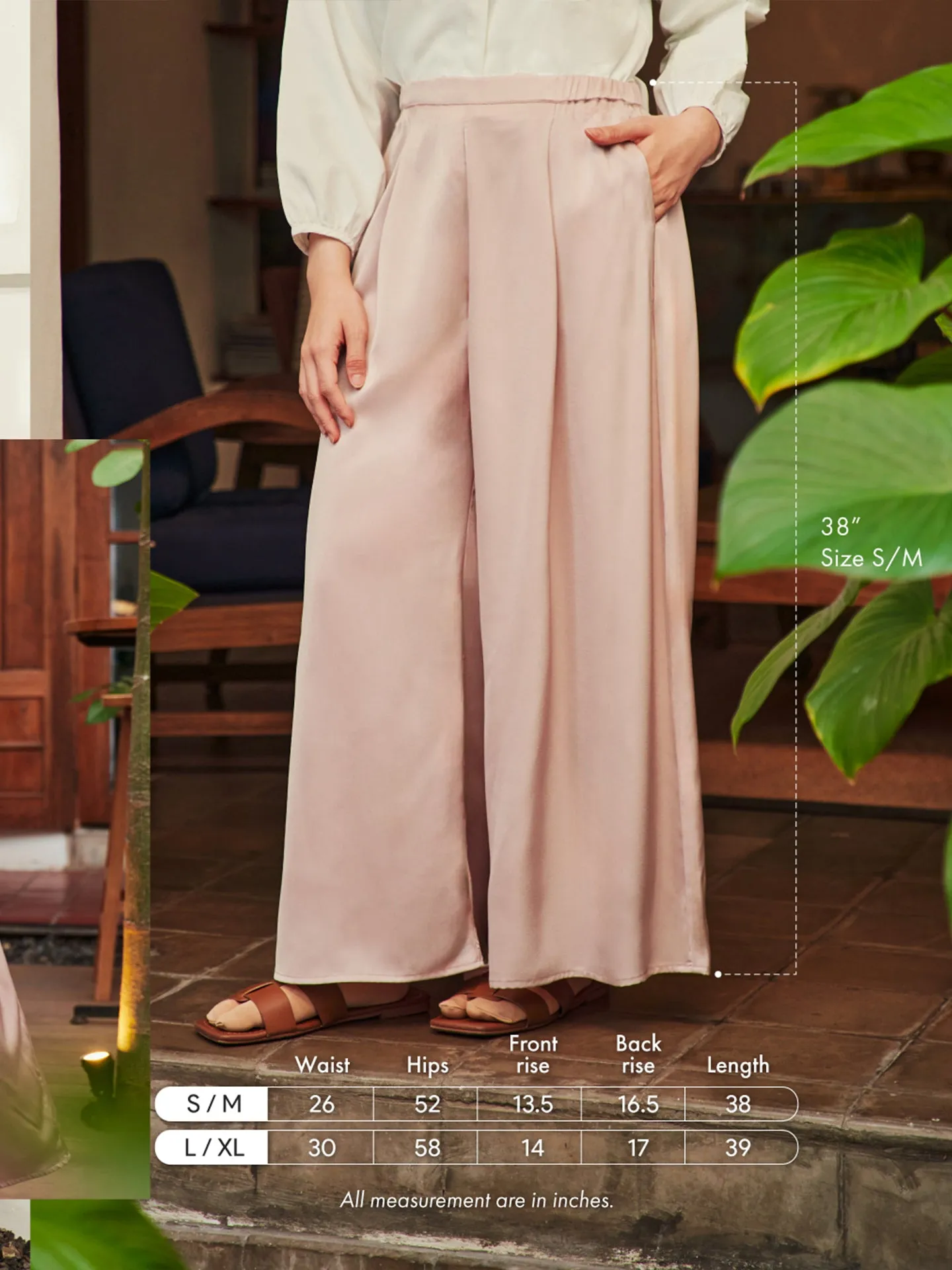 Satin Wide Pants