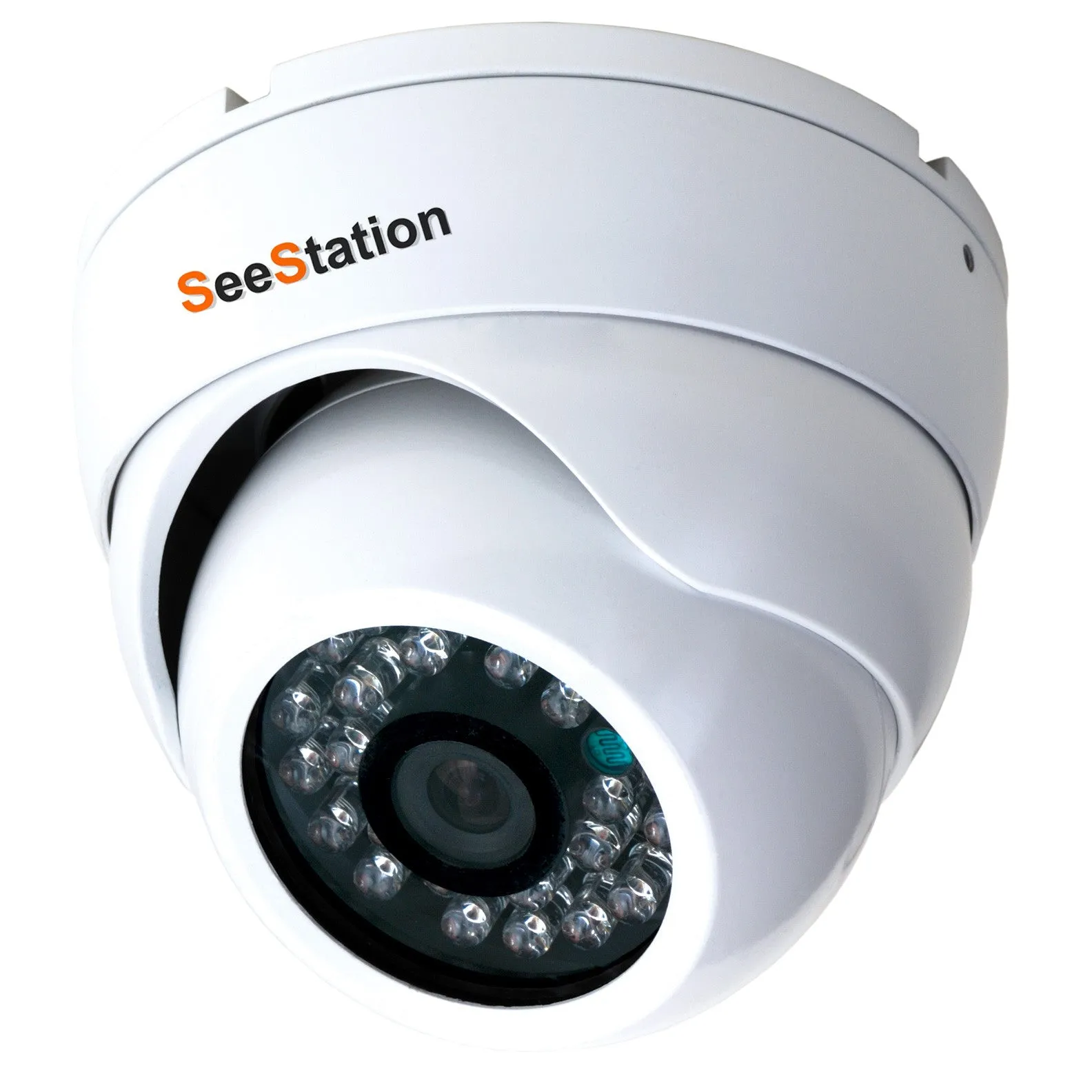 SeeStation (Hybrid) CHYB2510AF1-AW Turret Dome Camera, 720P, 4 in 1 Technology, TVI AHD CVSB Standard Analog