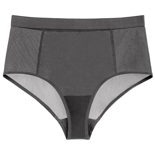 Sieve High-Waist Brief in Graphite