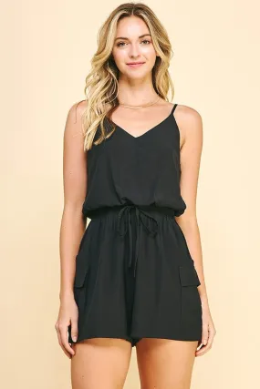 Sleeveless V-Neck Romper