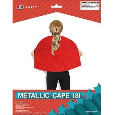 Small Red Metallic Cape